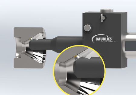 Baublies Diamant-Glättwerkzeug glättet konische Innenfläche eines Plastifizier-Zylinders einer Spritzgussmaschine