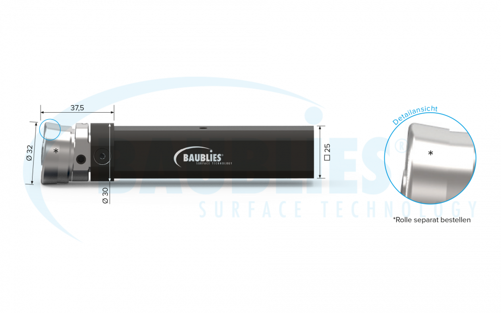 Baublies Einrollen-Rollierwerkzeug zur Innen-, Außen- und Kegelbearbeitung