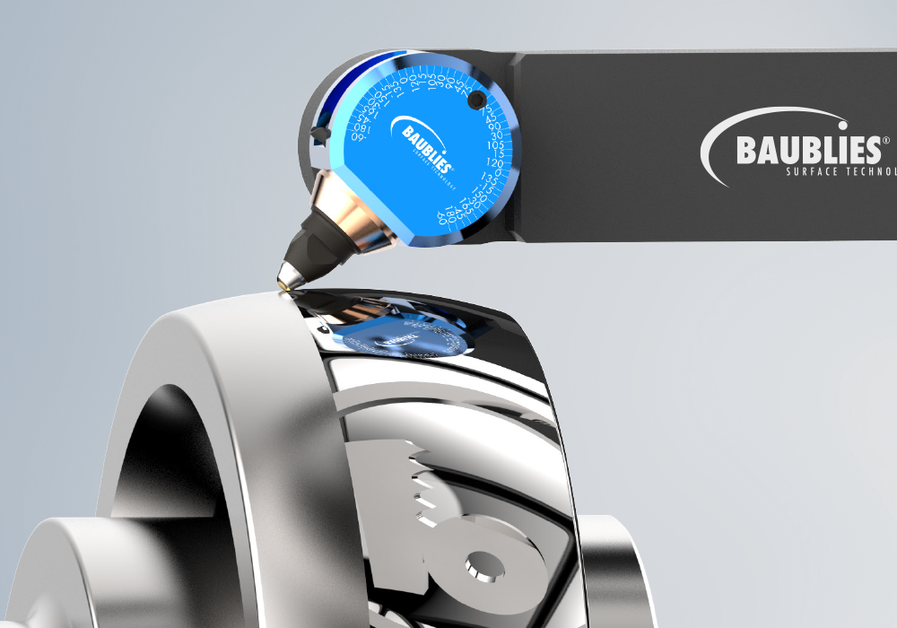 Baublies Diamant-Glättwerkzeug für die Außenbearbeitung zum Glätten und Verfestigen von Wellen und Konturen