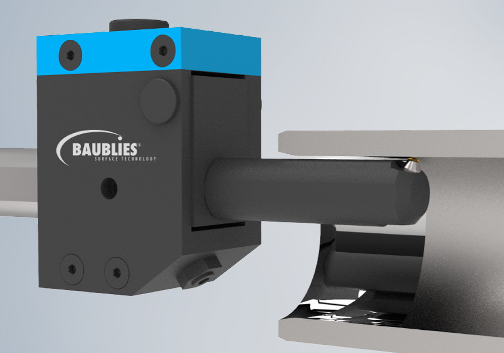 Baublies Diamant-Glättwerkzeug mit Grundkörper für die Innenbearbeitung zum Glätten und Verfestigen von Bohrungen und Konturen